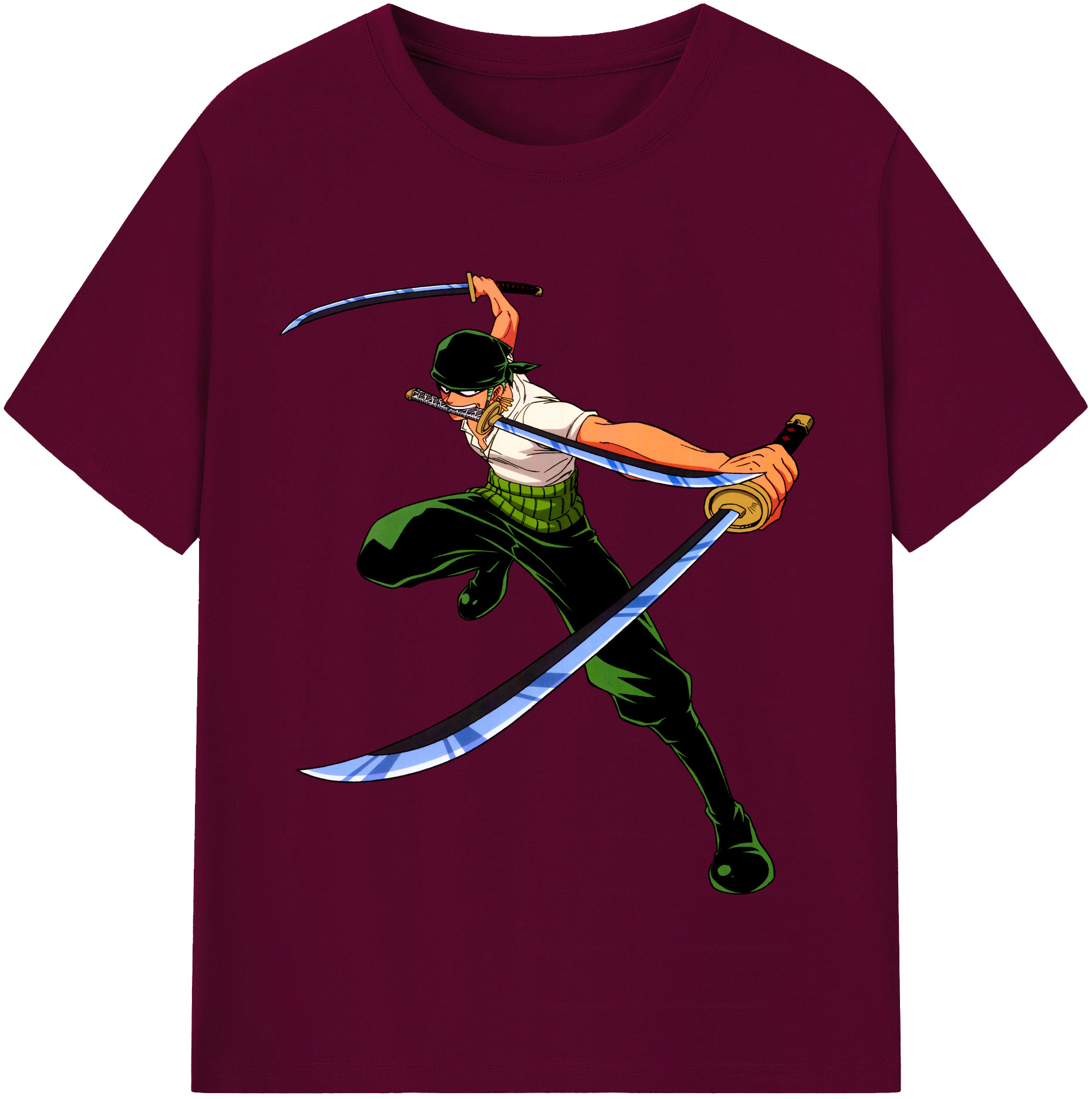 ワンピース ロロノア・ゾロ ONE PIECE Roronoa Zoro レディースカジュアルプリントTシャツ（綿100％）